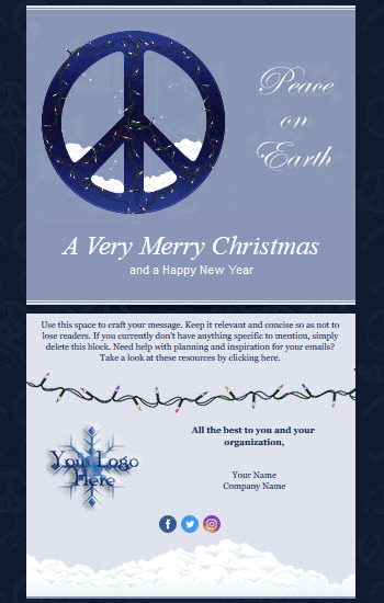 Peace On Earth Animated Template Preview