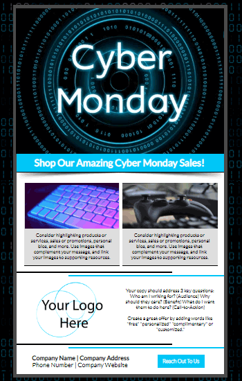 Shop Cyber Monday Animated Template Preview