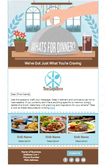 What's For Dinner Animated Template Preview