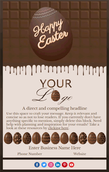 Chocolate Easter Animated Template Preview