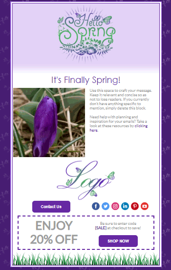 Spring Crocus Animated Template Preview