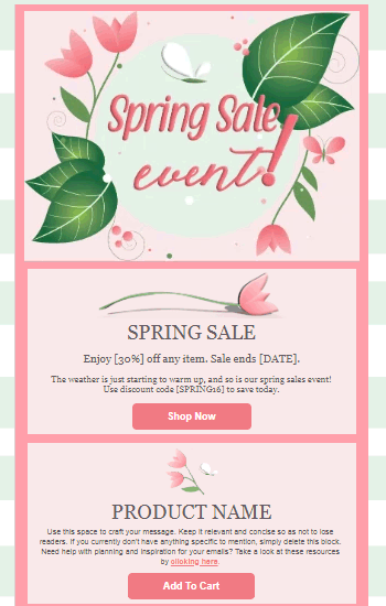 Spring Sales Event Animated Template Preview