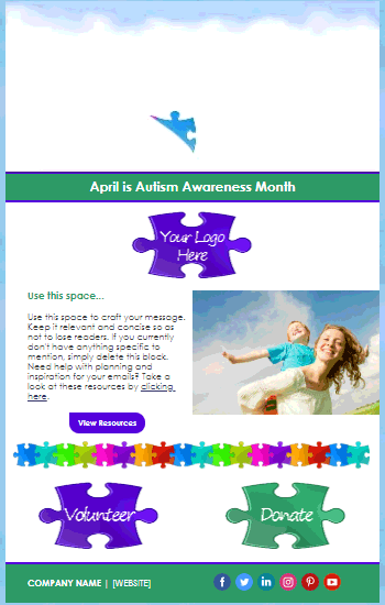 Autism Awareness Animated Template Preview