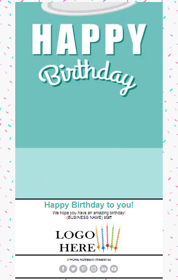 Birthday Cake Animated Template Preview