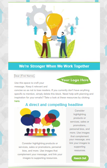 Working Together Animated Template Preview