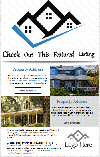 Share Your Listings Animated Template Preview