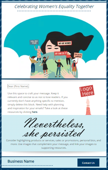 Women's Equality Animated Template Preview