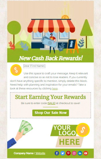 Cash Back Rewards Animated Template Preview