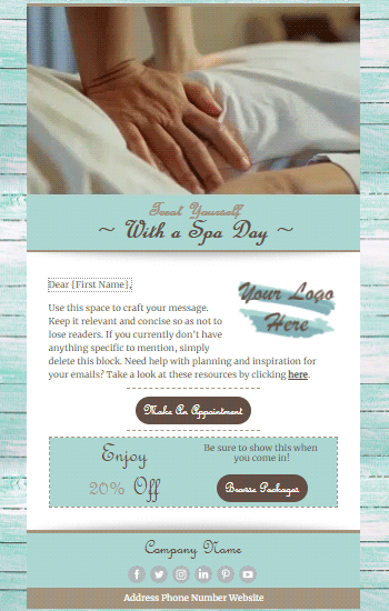 Treat Yourself With A Spa Day Animated Template