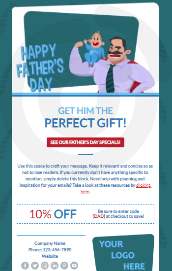 Happy Father's Day Animated Template Preview