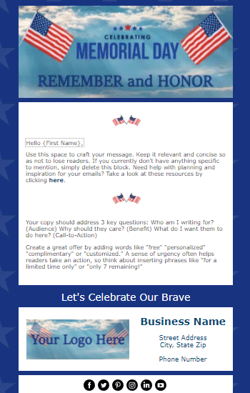 Remember and Honor Animated Template Preview