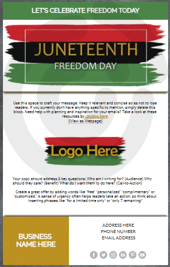 Juneteenth Animated Template Preview