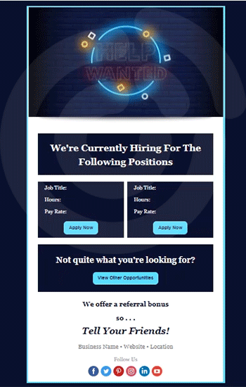 Help Wanted Animated Template Preview