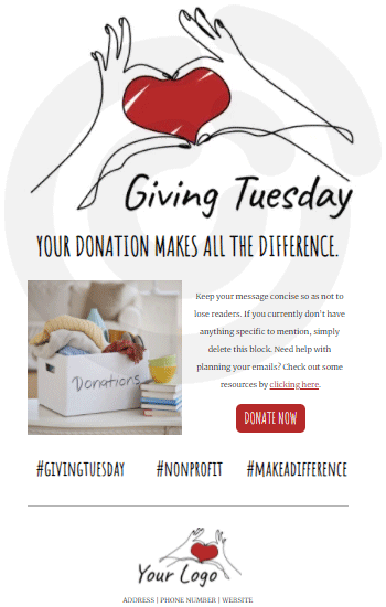 Giving Tuesday Drawing Animated Template Preview
