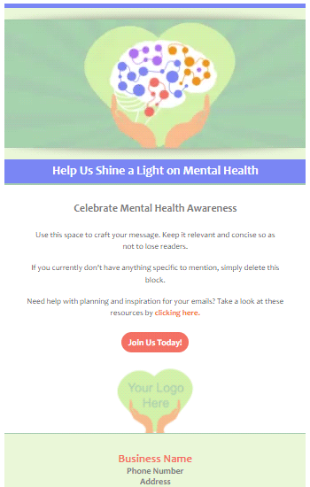 Mental Health Awareness Animated Template Preview