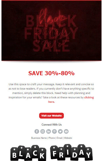 Black Friday Sale Neon Animated Template Preview