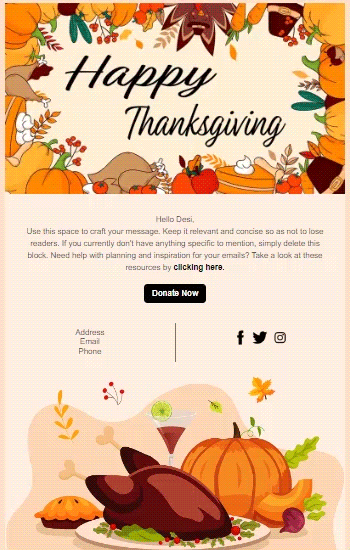 Happy Thanksgiving Animated Template Preview