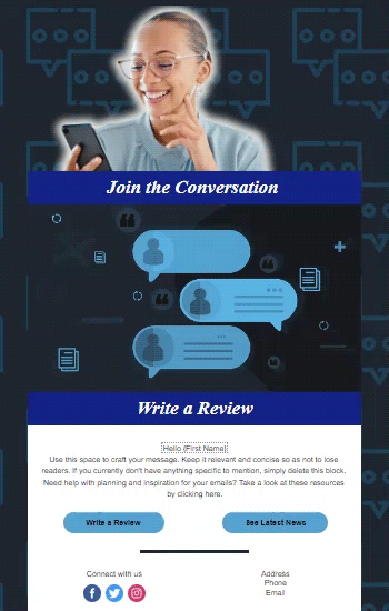 Join The Conversation Animated Template Preview