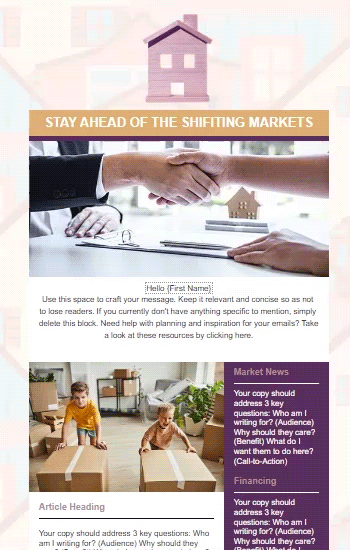 Shifting Markets Animated Template Preview