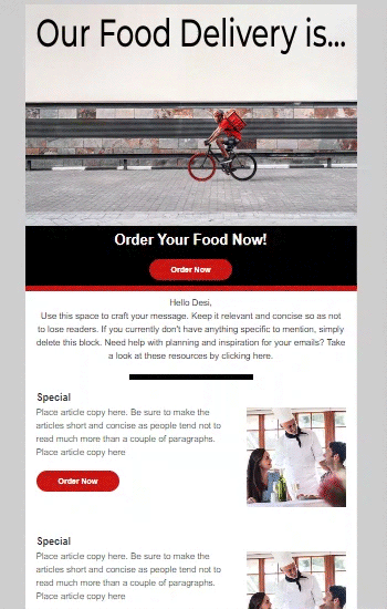 Fast Delivery Animated Template Preview