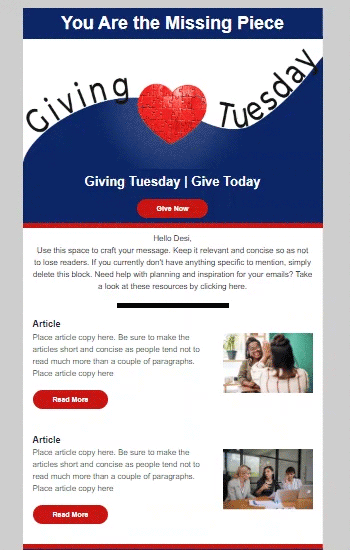 Giving Tuesday Animated Template Preview