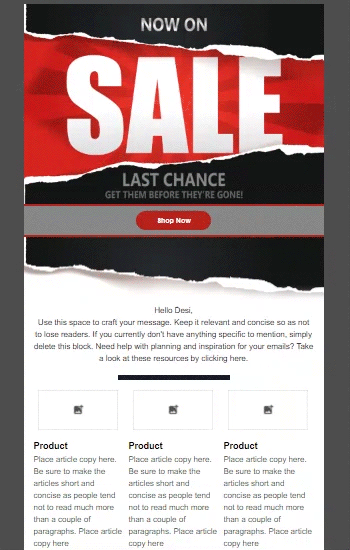 Last Chance Sale Animated Template Preview