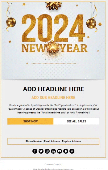 New Year Animated Template Preview