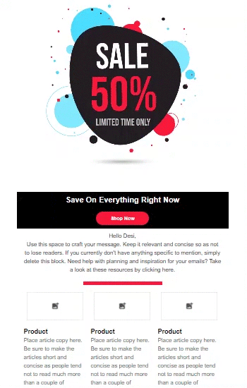 Spinning Sale Animated Template Preview