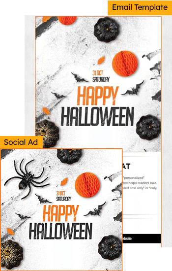 Halloween Holiday Ad Bundle 2 Animated Template Preview
