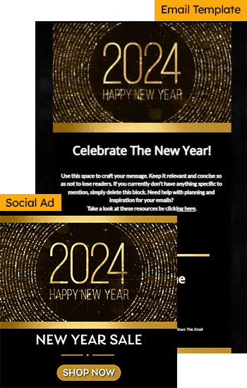 New Year Holiday Ad Bundle 1 Animated Template Preview