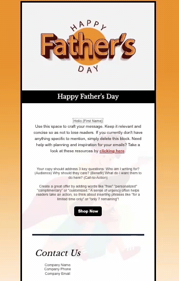 Happy Father's Day 1 Animated Template Preview