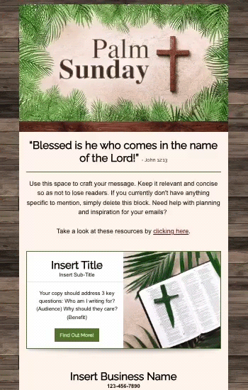 Palm Sunday Animated Template Preview