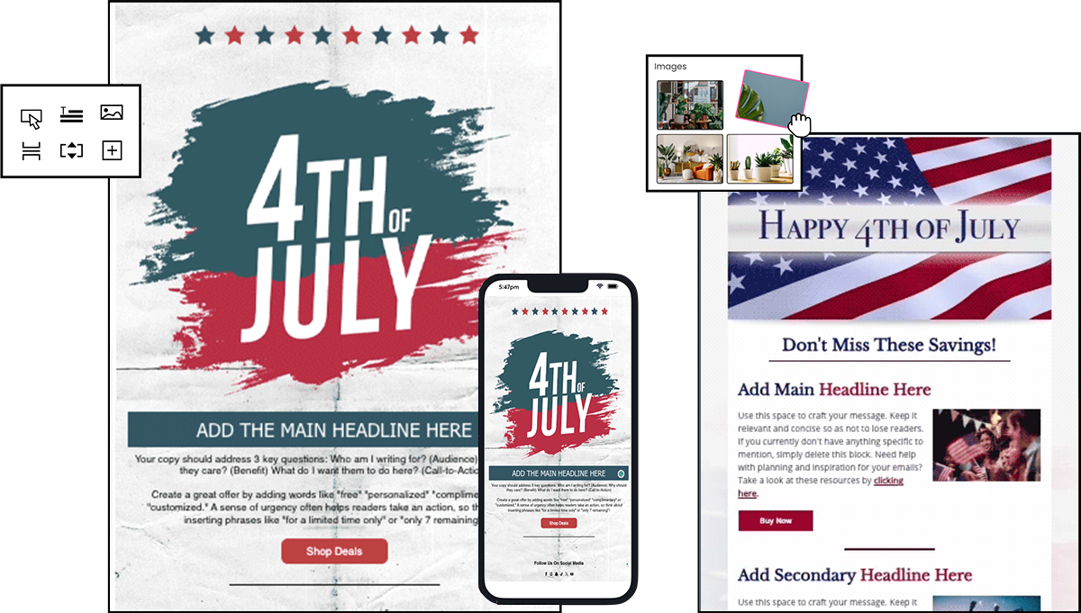 4th of July Animated Template Previews