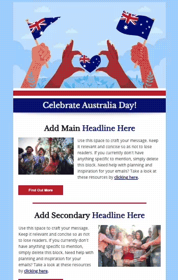 Australia Day Animated Template Preview
