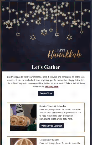 Happy Hanukkah Animated Template Preview