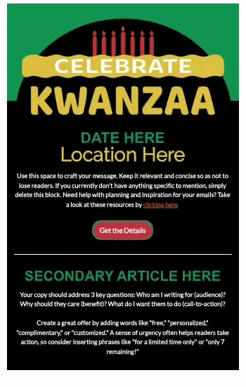 Kwanzaa 2 Animated Template Preview