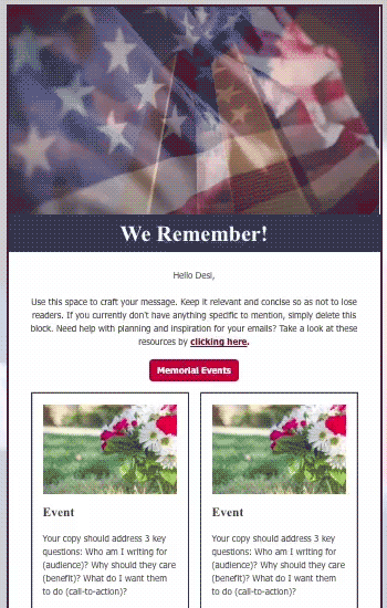 We Remember Animated Template Preview
