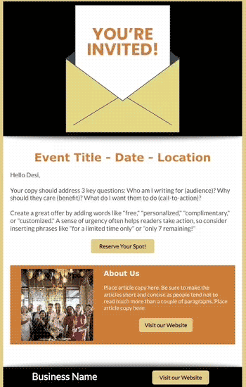 Event Invitation 3 Animated Template Preview