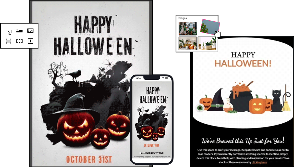 Constant Contact Design Header for Halloween