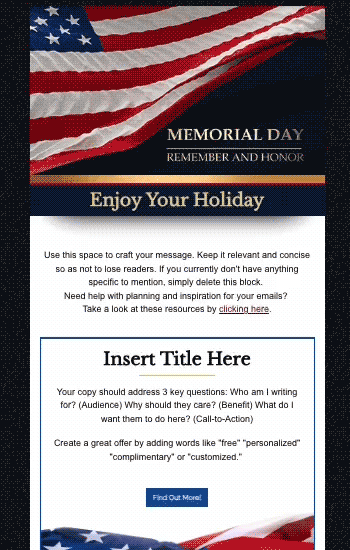 Memorial Day 2 Animated Template Preview