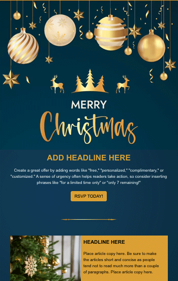 Blue & Gold Christmas