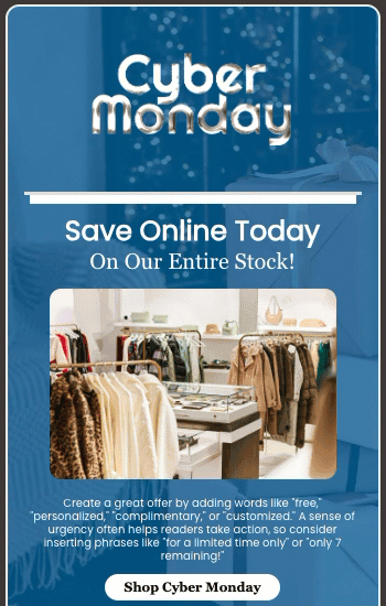 Cyber Monday Flourish