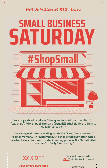 Red Small Business Saturday