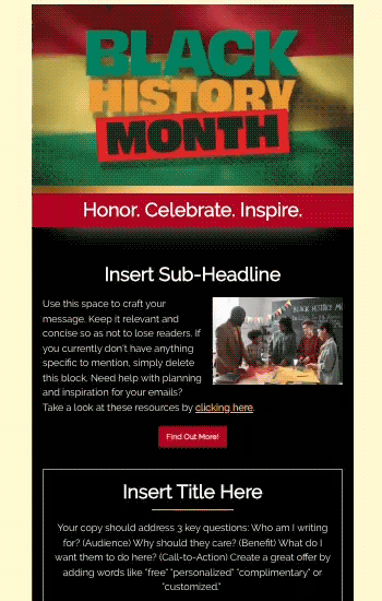 Black History Month 7 Animated Template Preview