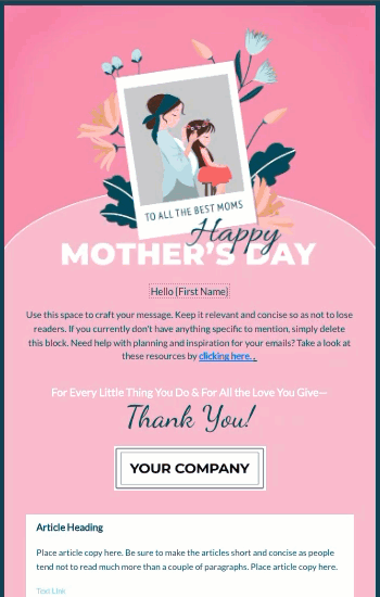 Mother's Day Polaroid Animated Template Preview