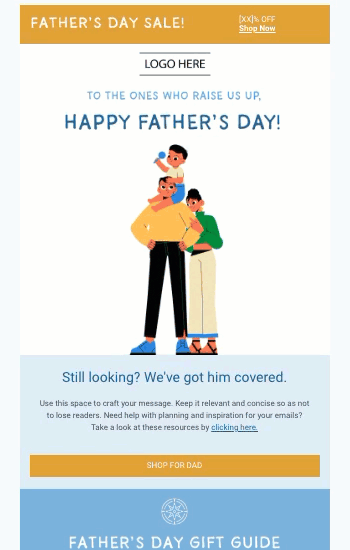 Proud Father's Day Animated Template Preview