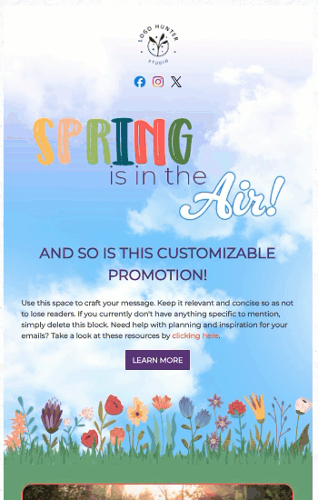 Spring Is In The Air Animated Template Preview