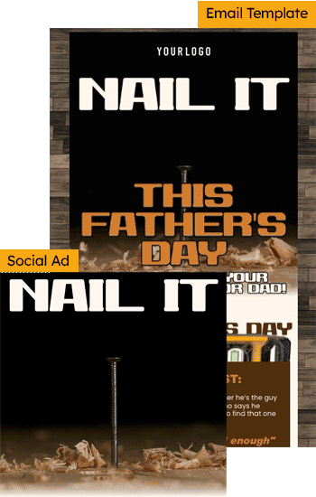 Father's Day Nailed It Ad Bundle Animated Preview
