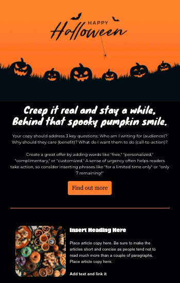 Happy Halloween Orange Animated Template Preview