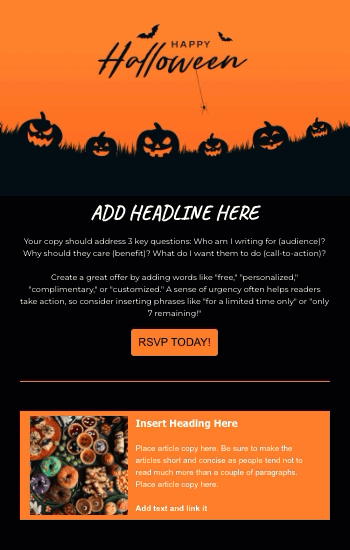 Happy Halloween Orange Animated Preview